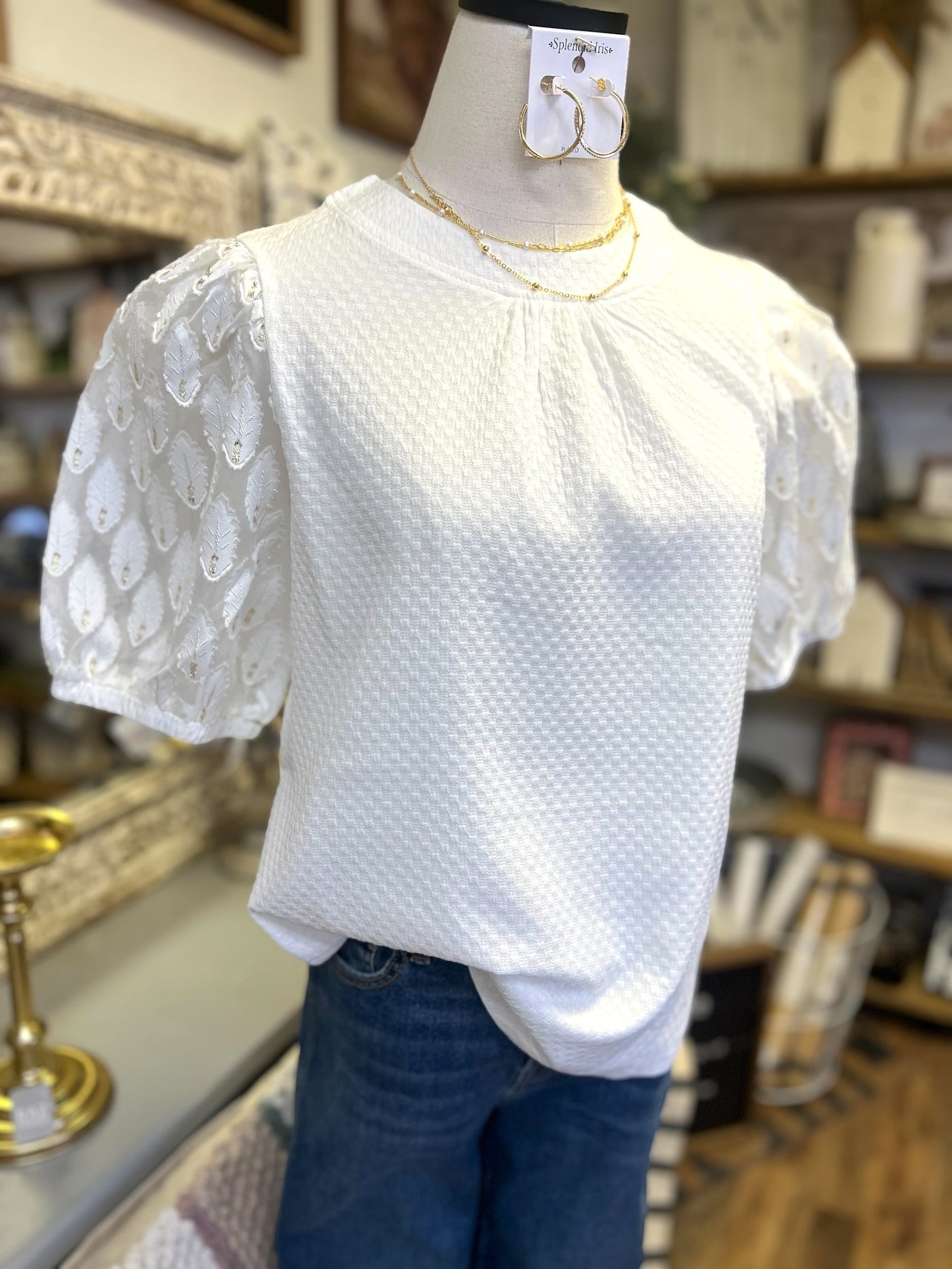 Leighton Top - Ivory