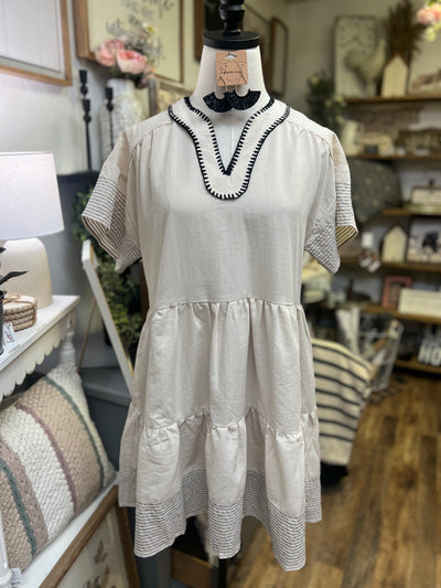 Gracie Dress - Ecru