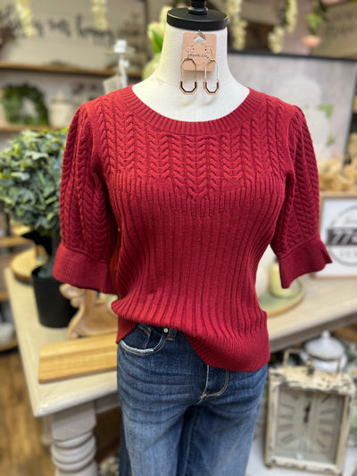 Palmer Sweater - Wine