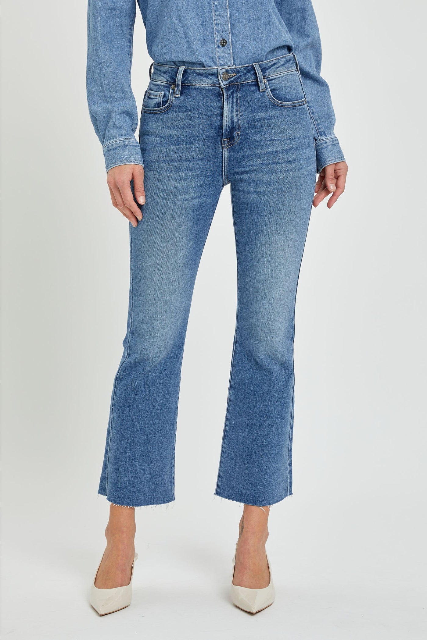 Ryan Cropped Bootcut Jeans ~ Hidden