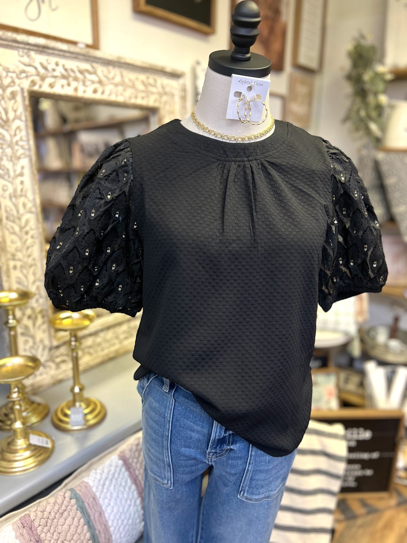 Leighton Top - Black