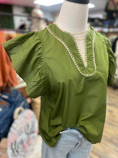 Whitley Top - Olive