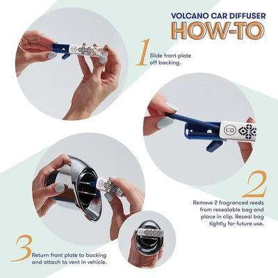 Volcano Car Diffuser + Refill